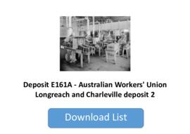 Australian Workers' Union Longreach and Charleville deposit 2