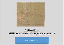 ANU Department of Linguistics records