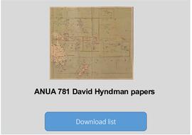 David Hyndman papers