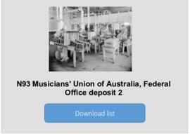 Musicians' Union of Australia, Federal Office deposit 2