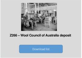 Wool Council of Australia deposit
