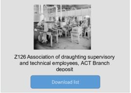 Association of Draughting Supervisory and Technical Employees, ACT Branch deposit