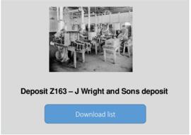 J Wright and Sons deposit
