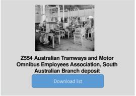 Australian Tramways and Motor Omnibus Employees Association, South Australian Branch deposit